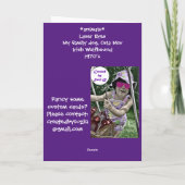 ポップコーンおもしろいカード カード (裏面)