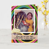 ポップコーンおもしろいカード カード (黄色い花)