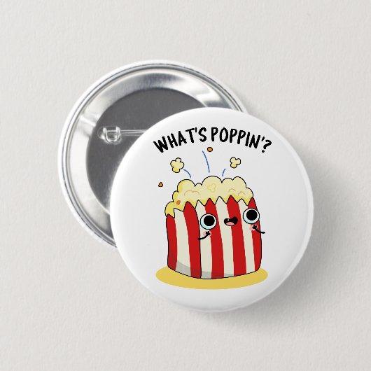 ポップコーンおもしろいプンとは 缶バッジ (正面&裏面)