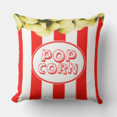 ポップコーンおもしろいボックスムービーテーマ クッション (正面)