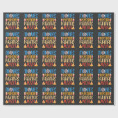 ポップコーンおもしろい映画とピザ映画のフードナイト ラッピングペーパー (フラット)