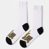 ポップコーンつきキュートなコーンウォッチングTV ソックス (左)