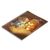 ポップコーンで子犬を描く漫画の犬 ノートブック (左側)