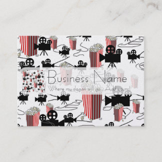 ポップコーンとの映画 名刺