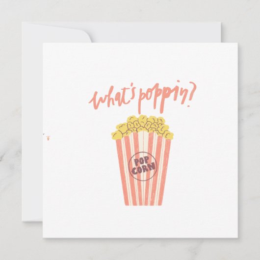 ポップコーンとは 招待状 (正面)