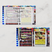 ポップコーンとキャンディリンゴ 名刺 (正面/裏面)