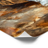 ポップコーンとハロウィーン幽霊テレビを見る ポスター (コーナー)