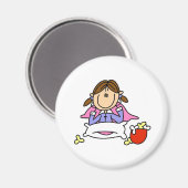 ポップコーンとパジャマ磁石 マグネット (正面/裏面)