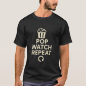 ポップコーンと映画を楽しもう 映画鑑賞の名言 Tシャツ (正面)