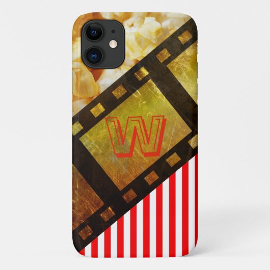ポップコーンと映画リールフィルムiphone Case-Mate iPhoneケース (裏面)