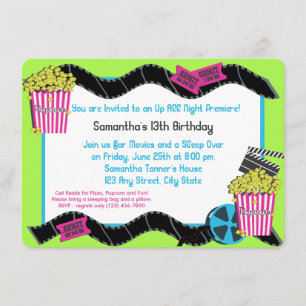 ポップコーンと映画 招待状