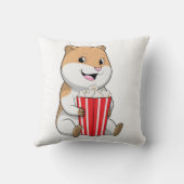 ポップコーンのコーンとハムスター クッション (裏面)