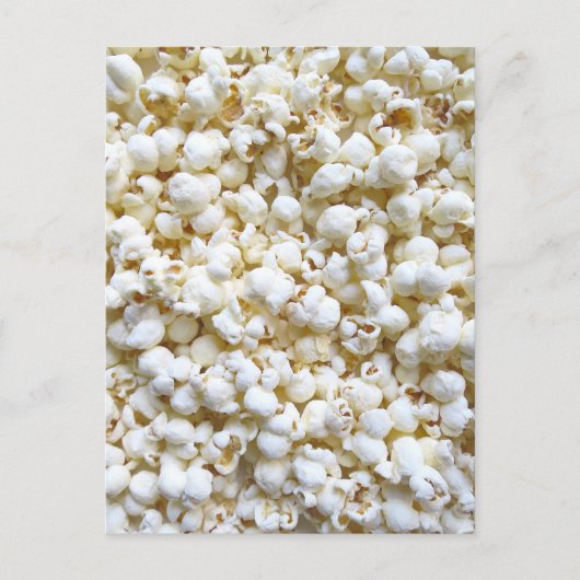 ポップコーンのテクスチャ撮影 ポストカード (正面)