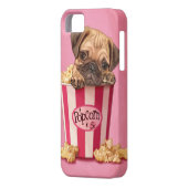 ポップコーンのパグ Case-Mate iPhoneケース (裏面左)