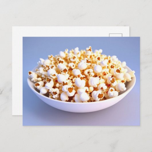ポップコーンのボウル シーズンポストカード (正面/裏面)