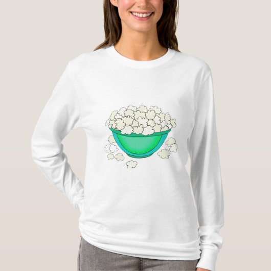 ポップコーンのボウル Tシャツ (正面)