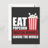 ポップコーンの世界映画を無視 ポストカード (正面/裏面)