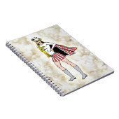 ポップコーンの女の子のノート ノートブック (右側)