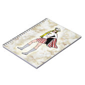 ポップコーンの女の子のノート ノートブック (左側)