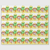 ポップコーンの恋人の包装紙 ラッピングペーパー (フラット)