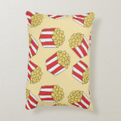 ポップコーンの手描き、カラフルのシームレスなパターン。 アクセントクッション (裏面(縦))