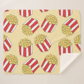 ポップコーンの手描き、カラフルのシームレスなパターン。 シェルパブランケット (正面(横))