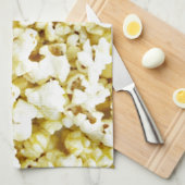 ポップコーンの狂気 キッチンタオル (四つ折り)