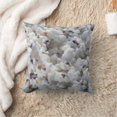 ポップコーンの白いパターン クッション (ブランケット)