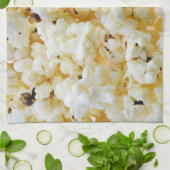 ポップコーンの背景 キッチンタオル (折り畳み)