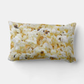 ポップコーンの背景 ランバークッション (裏面)