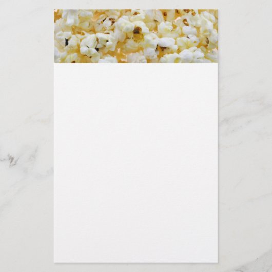 ポップコーンの背景 便箋 (正面)