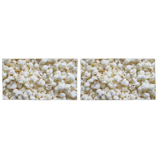 ポップコーンの質の写真撮影およびレトロは縞で飾ります 枕カバー (正面-セット)