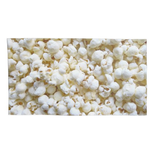 ポップコーンの質の写真撮影およびレトロは縞で飾ります 枕カバー (裏面-右)