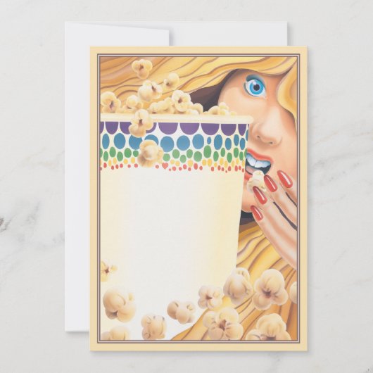 ポップコーンの© ノートカード (正面)