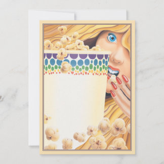 ポップコーンの© ノートカード