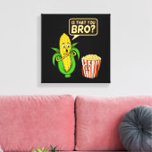 ポップコーンはYou Bro Popcornsの食べ物愛好家である キャンバスプリント (インサイチュ (リビング))