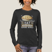 ポップコーンを食べ世界を無視 トライブレンドTシャツ (正面)