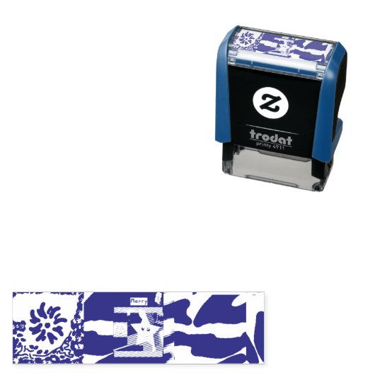 ポップコーンアニメかわいい小メリー星印 セルフインキングスタンプ (インサイチュ)