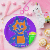 ポップコーンアニメハングル紙プレート ペーパープレート (パーティー)