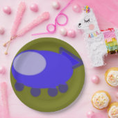 ポップコーンアニメパピー宇宙船プレート ペーパープレート (パーティー)