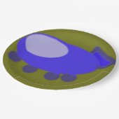 ポップコーンアニメパピー宇宙船プレート ペーパープレート (アングル)