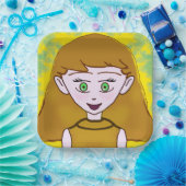 ポップコーンアニメメリー紙プレート ペーパープレート (パーティー)