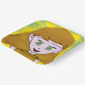 ポップコーンアニメメリー紙プレート ペーパープレート (傾斜あり)