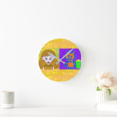 ポップコーンアニメワンモーメントPlease Wall Clock ラウンド壁時計 (ホーム)