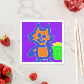 ポップコーンアニメ紙ナプキンス スタンダードカクテルナプキン (インサイチュ)