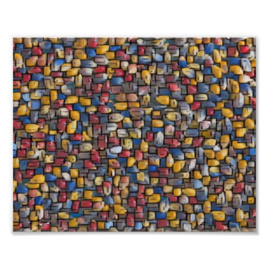 ポップコーンアート フォトプリント            (正面)