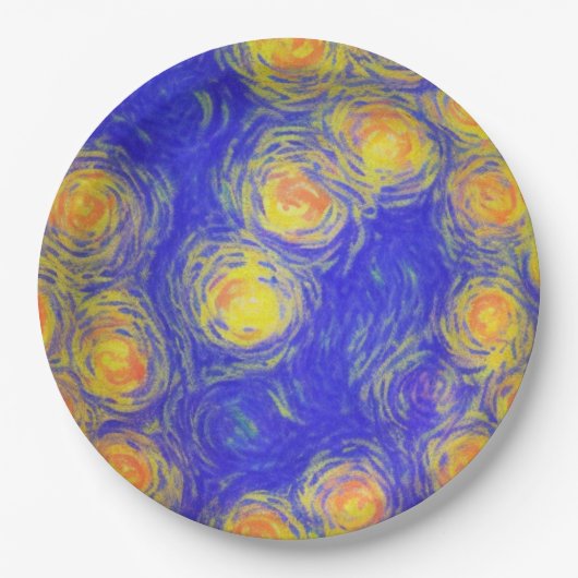 ポップコーンアート ペーパープレート (正面)