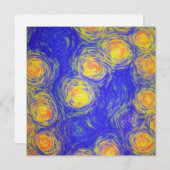 ポップコーンアート 招待状 (正面/裏面)