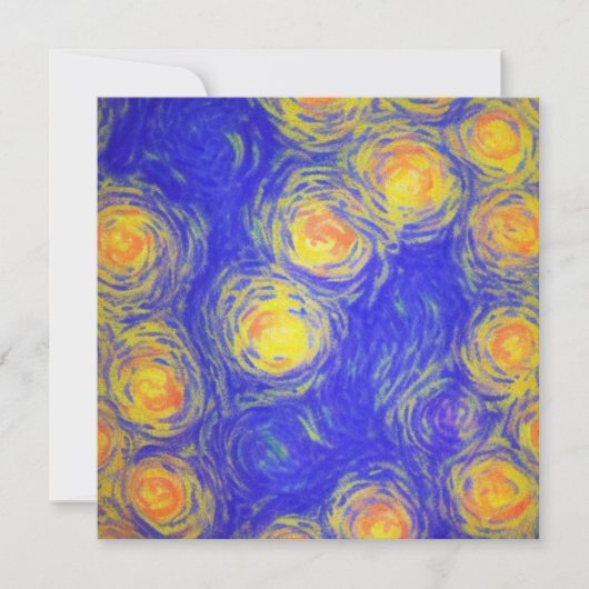 ポップコーンアート 招待状 (正面)