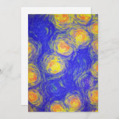 ポップコーンアート 招待状 (正面/裏面)